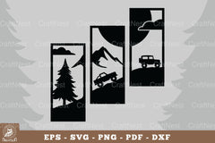 Mountain Driving Home Decor SVG Bundle - CraftNest - Digital Crafting and Art