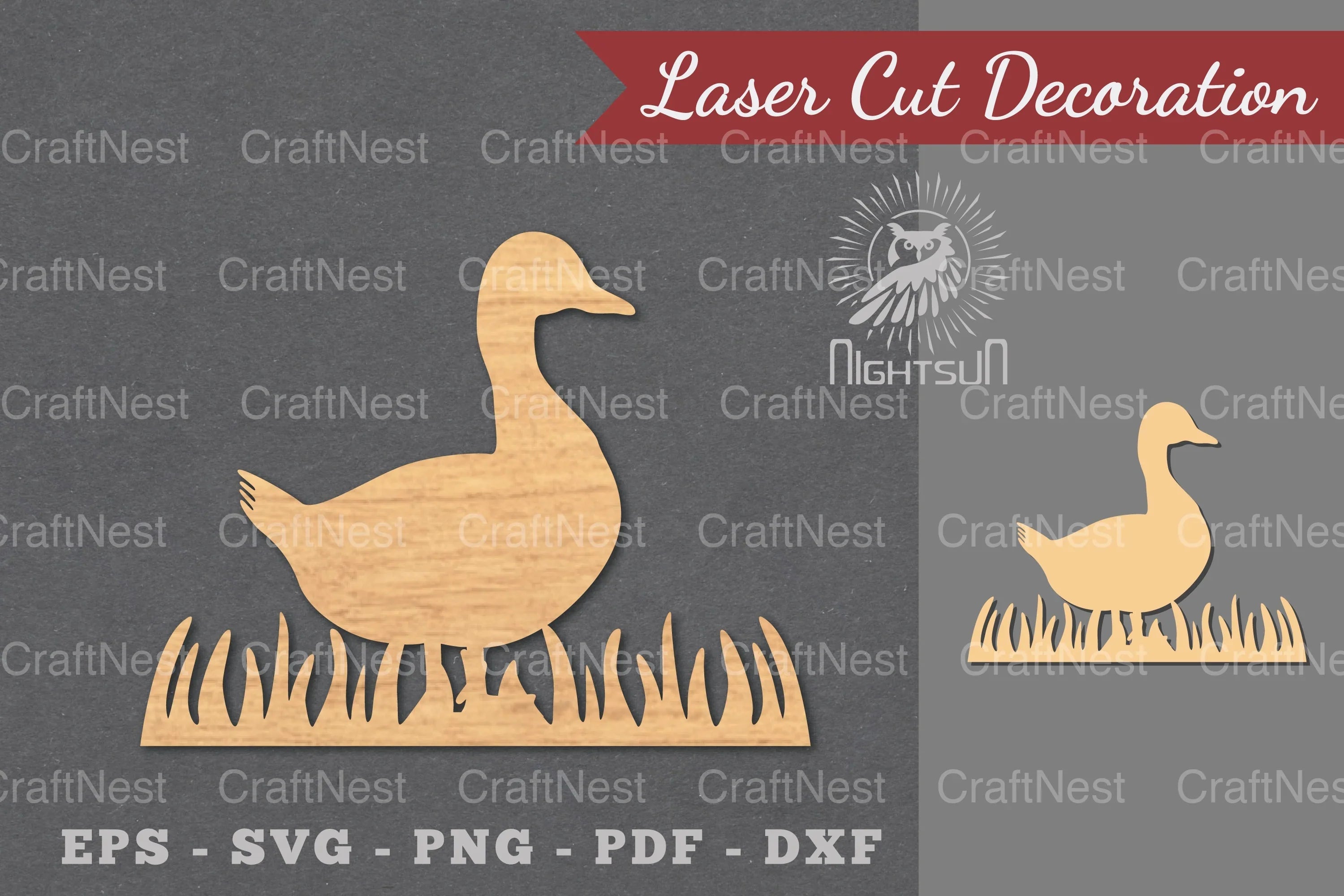 Duck Laser Cut Decoration Bundle - CraftNest - Digital Crafting and Art