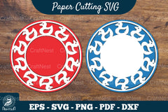 Duck Papercut Circle Clipart Bundle - CraftNest - Digital Crafting and Art