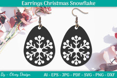Earring Christmas Snowflake SVG Bundle 15 - CraftNest - Digital Crafting and Art