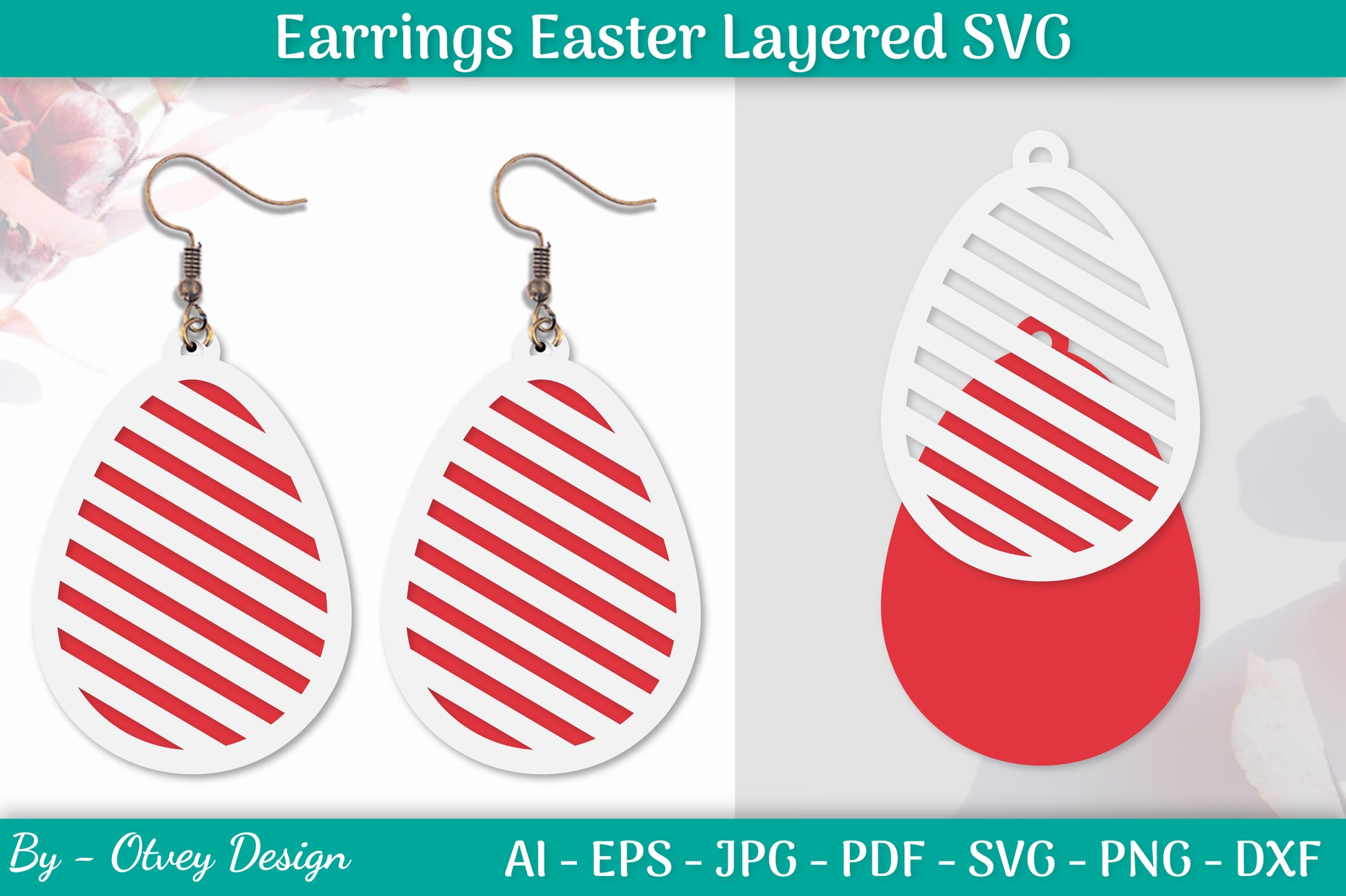 Earring Easter Egg SVG Bundle 12 - CraftNest - Digital Crafting and Art