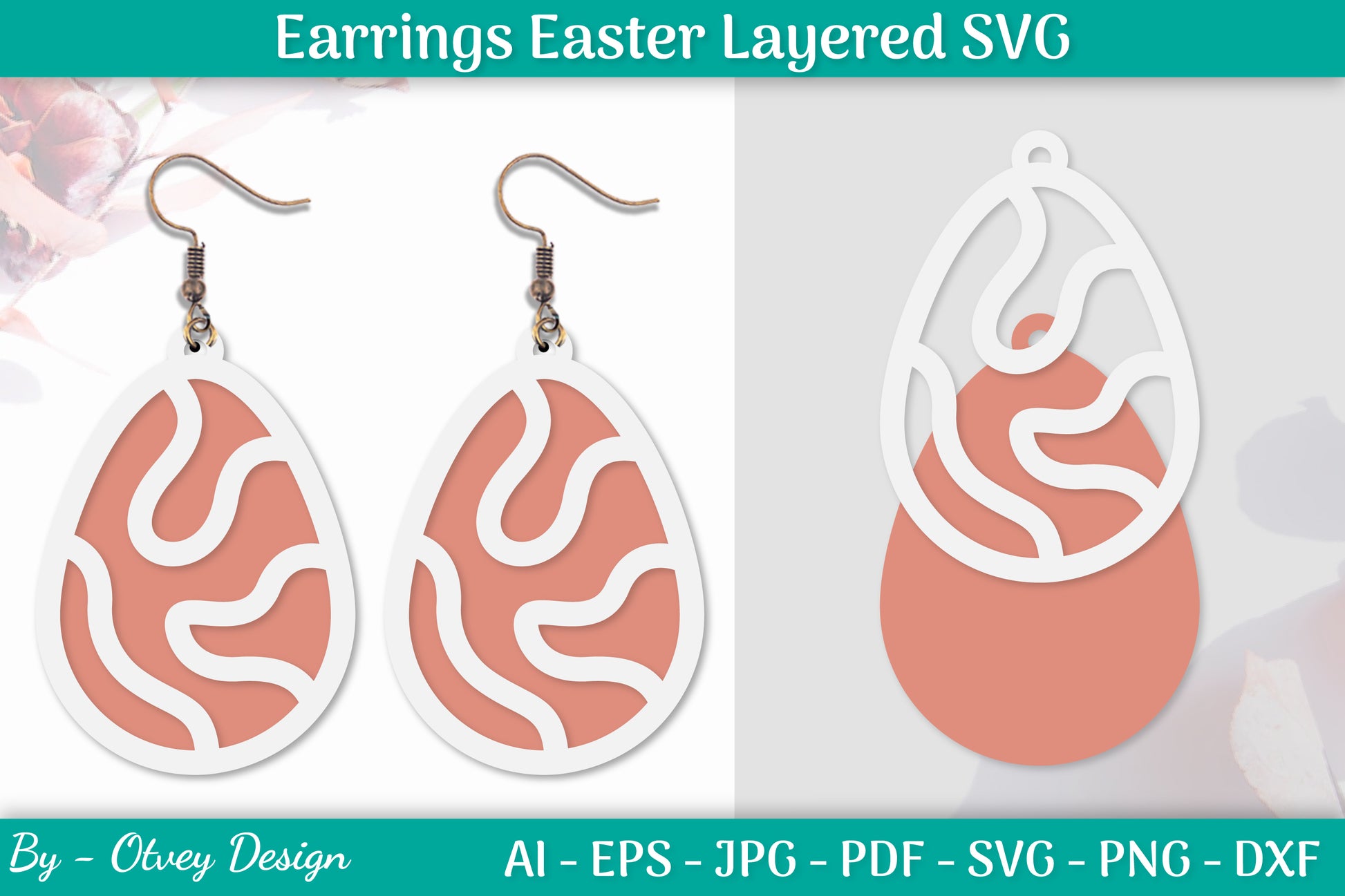 Earring Easter Egg SVG Bundle 11 - CraftNest - Digital Crafting and Art