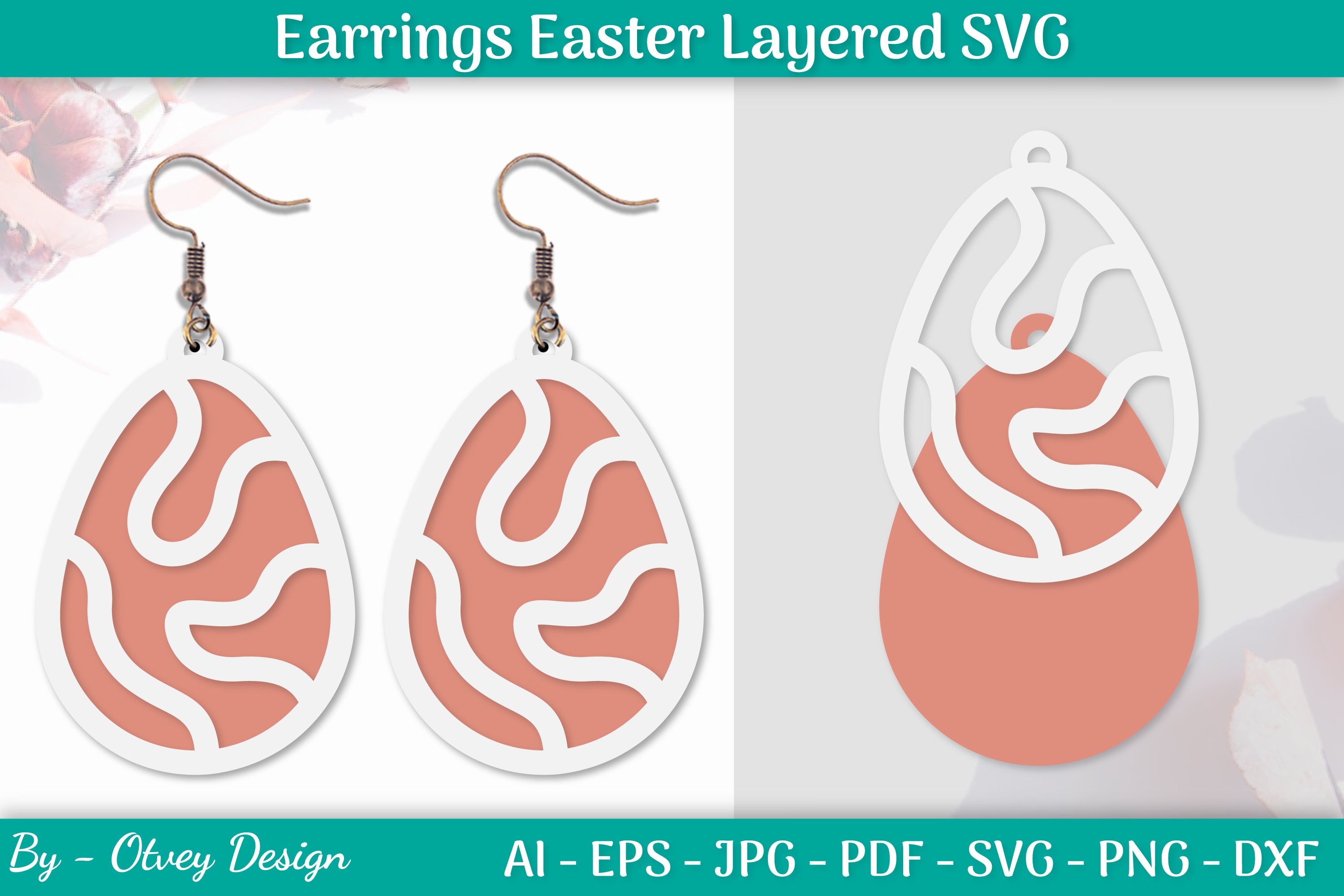 Earring Easter Egg SVG Bundle 11 - CraftNest - Digital Crafting and Art