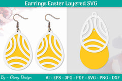 Earring Easter Egg SVG Bundle 13 - CraftNest - Digital Crafting and Art