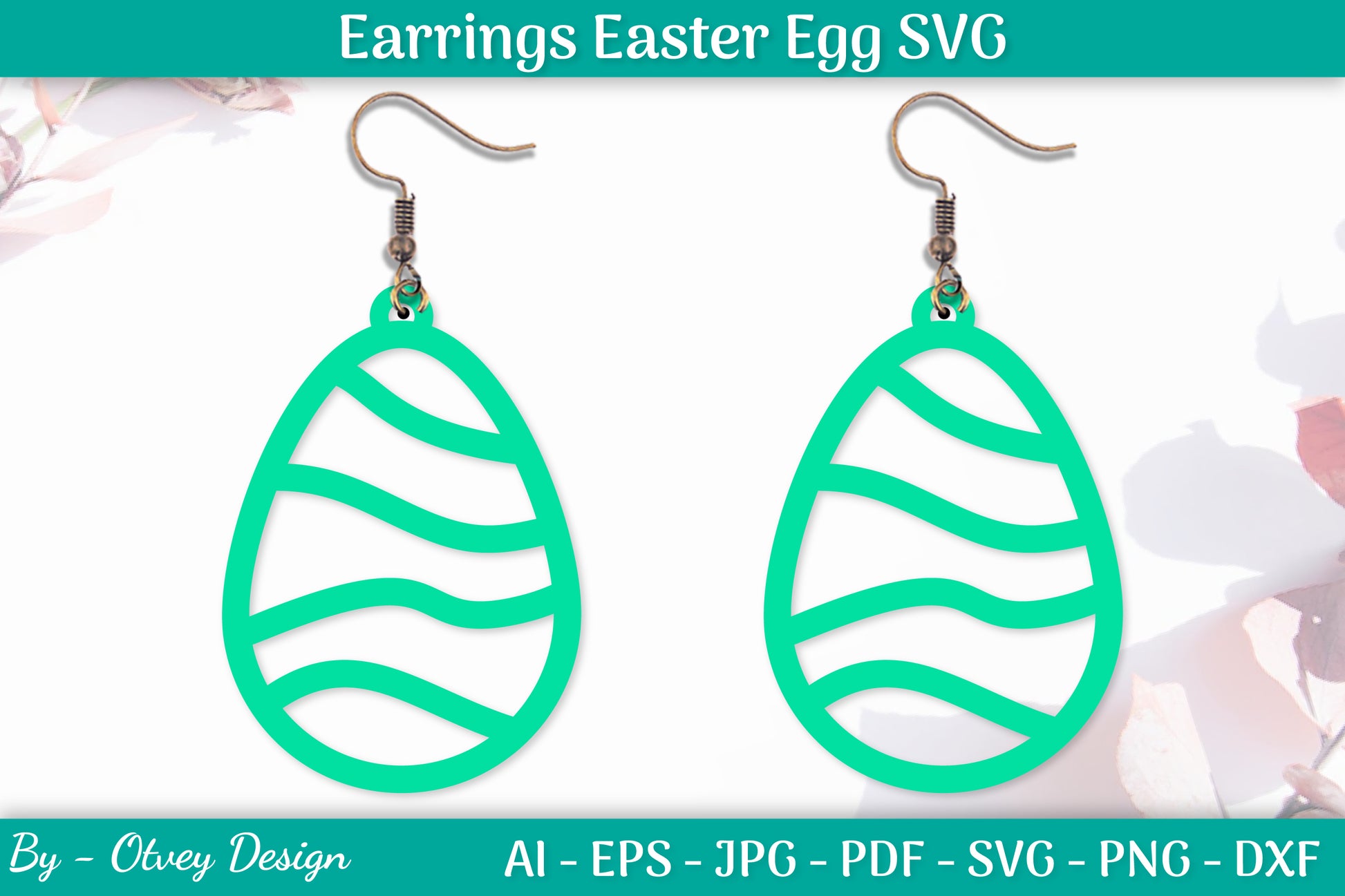 Earring Easter Egg SVG Bundle 4 - CraftNest - Digital Crafting and Art