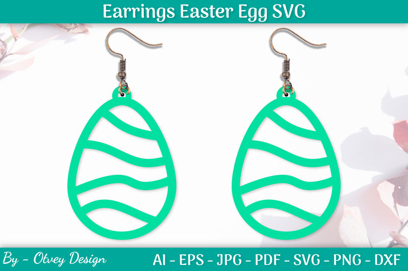 Earring Easter Egg SVG Bundle 4 - CraftNest - Digital Crafting and Art