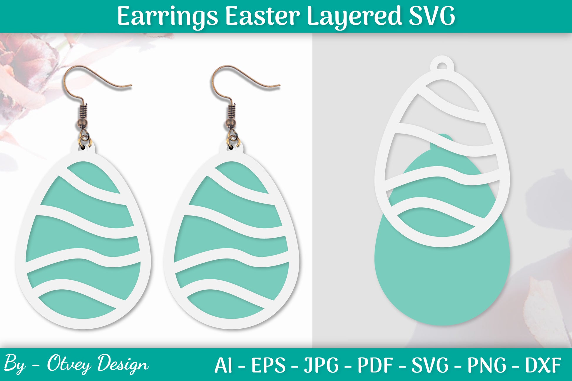 Earring Easter Egg SVG Bundle 14 - CraftNest - Digital Crafting and Art