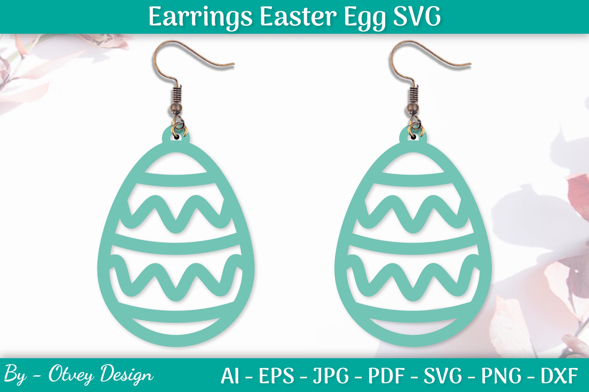 Earring Easter Egg SVG Bundle 5 - CraftNest - Digital Crafting and Art