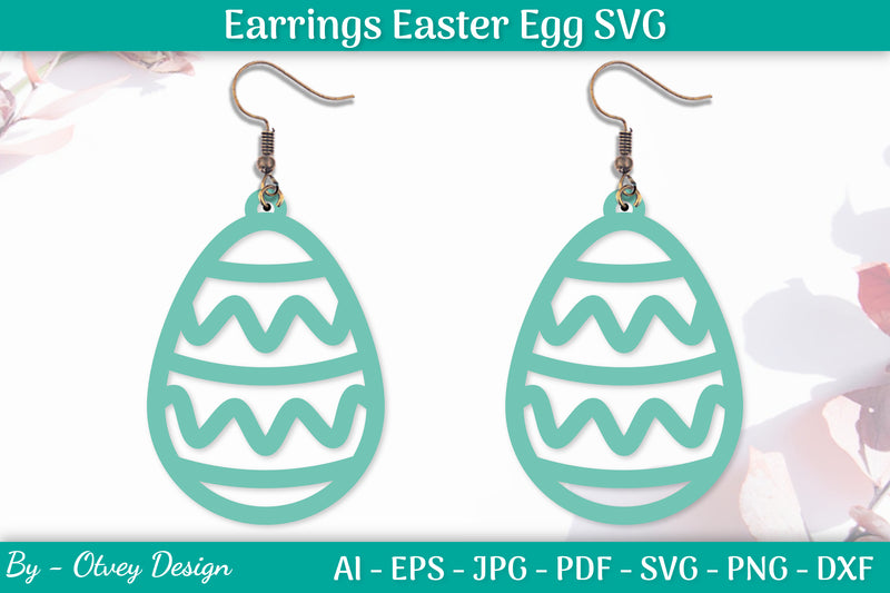 Earring Easter Egg SVG Bundle 5 - CraftNest - Digital Crafting and Art