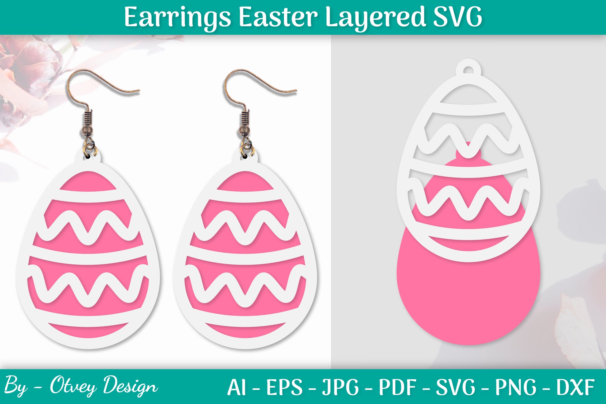 Earring Easter Egg SVG Bundle 15 - CraftNest - Digital Crafting and Art