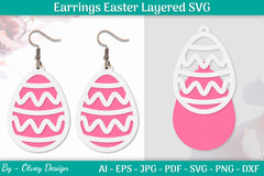 Earring Easter Egg SVG Bundle 15 - CraftNest - Digital Crafting and Art