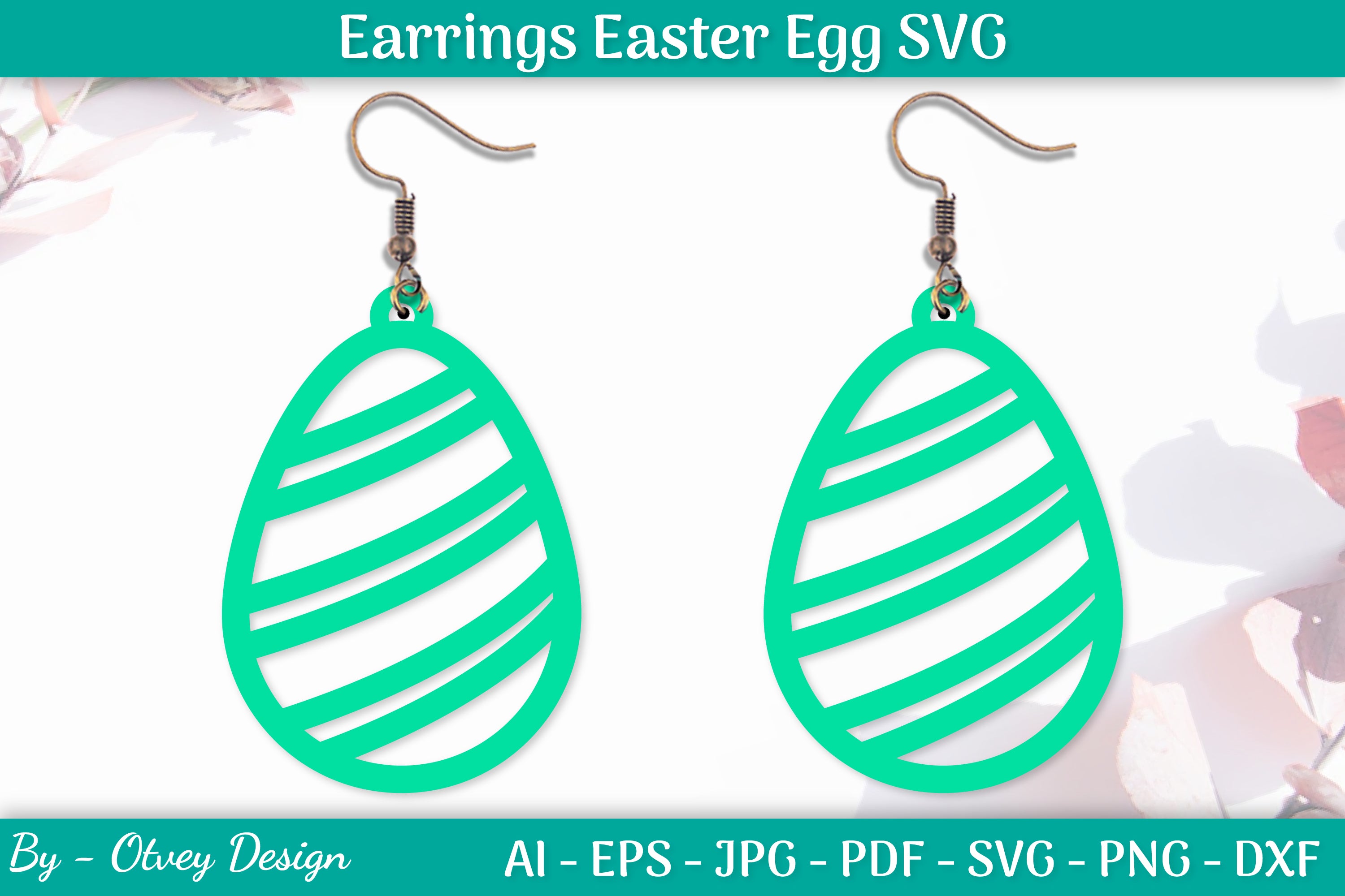 Earring Easter Egg SVG Bundle 6 - CraftNest - Digital Crafting and Art