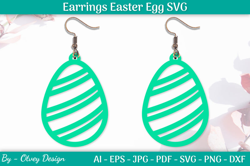 Earring Easter Egg SVG Bundle 6 - CraftNest - Digital Crafting and Art