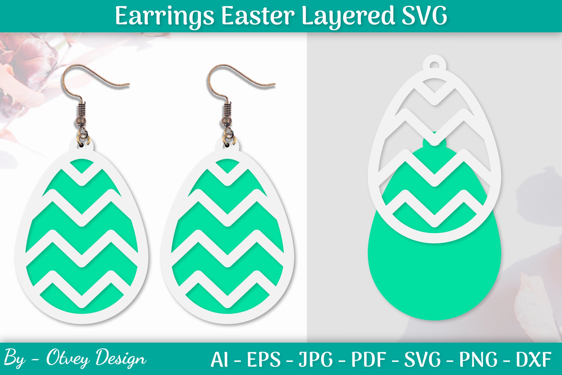 Earring Easter Egg SVG Bundle 17 - CraftNest - Digital Crafting and Art