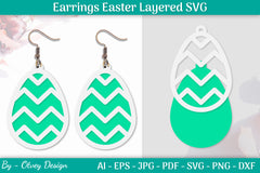 Earring Easter Egg SVG Bundle 17 - CraftNest - Digital Crafting and Art