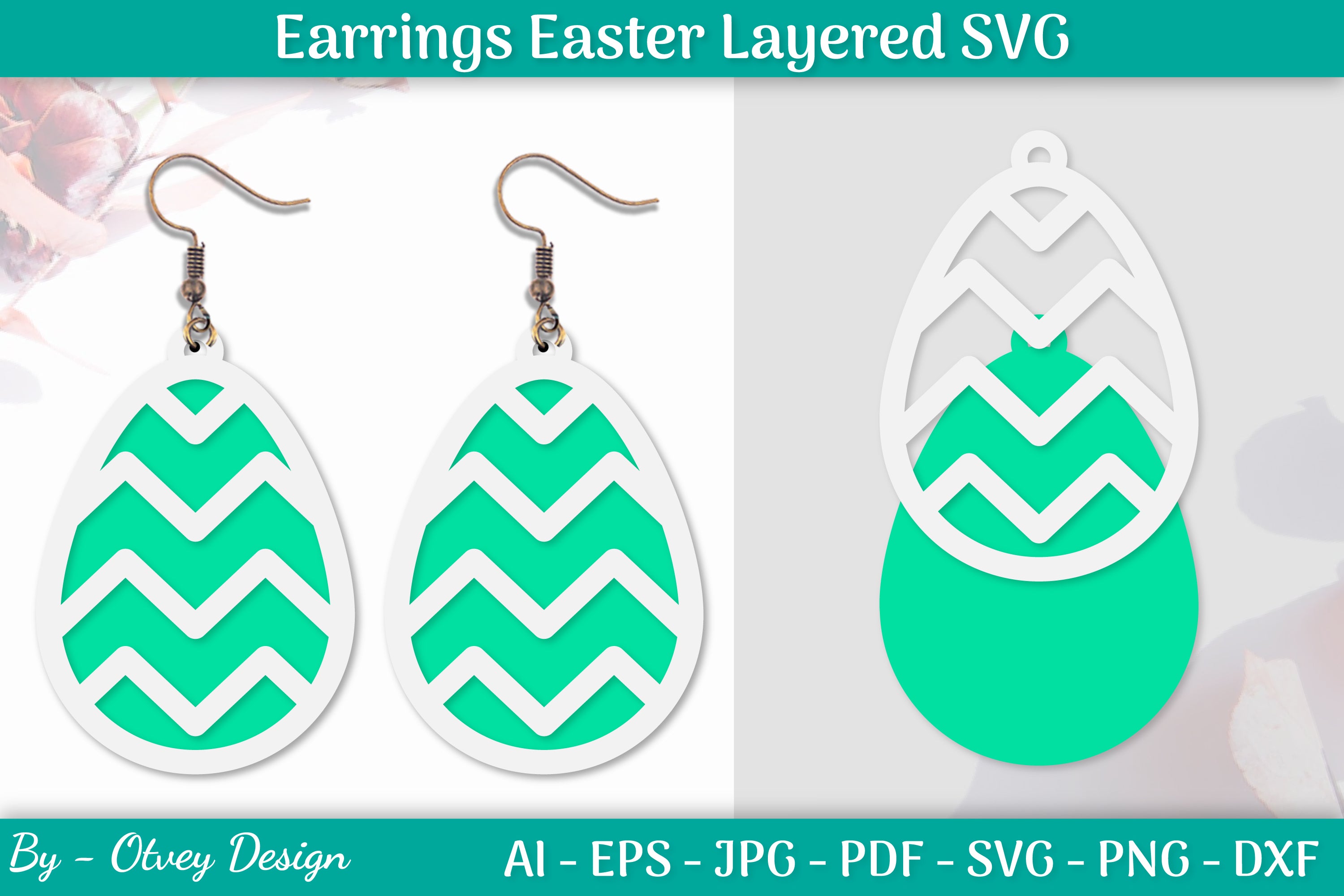Earring Easter Egg SVG Bundle 17 - CraftNest - Digital Crafting and Art