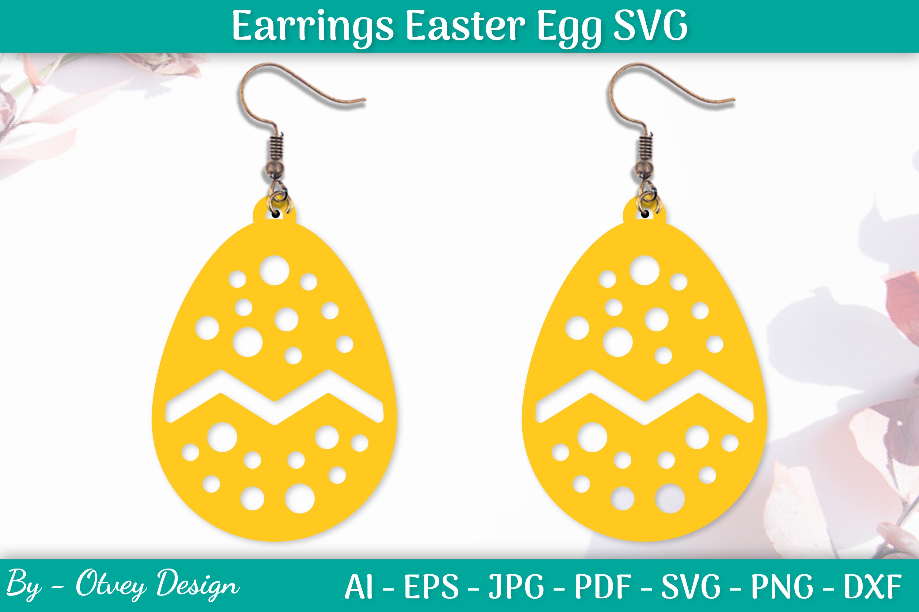 Earring Easter Egg SVG Bundle 8 - CraftNest - Digital Crafting and Art