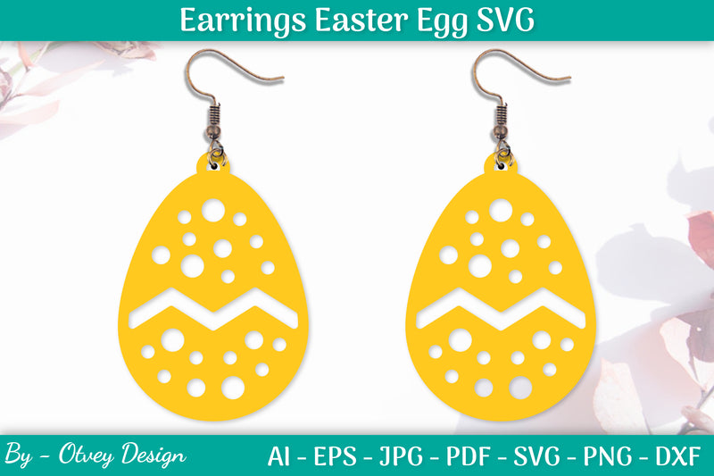 Earring Easter Egg SVG Bundle 8 - CraftNest - Digital Crafting and Art