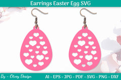 Earring Easter Egg SVG Bundle 9 - CraftNest - Digital Crafting and Art