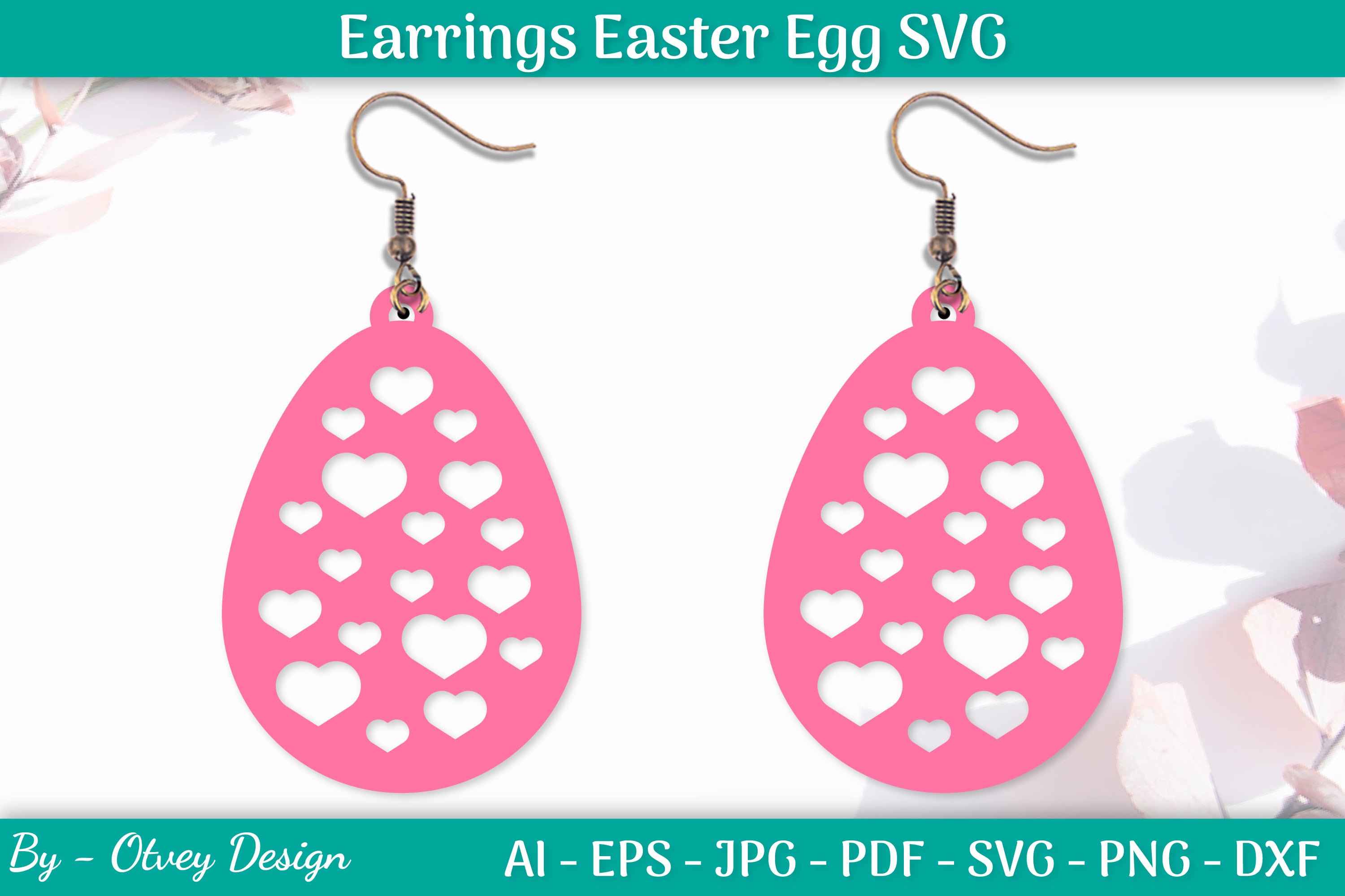 Earring Easter Egg SVG Bundle 9 - CraftNest - Digital Crafting and Art