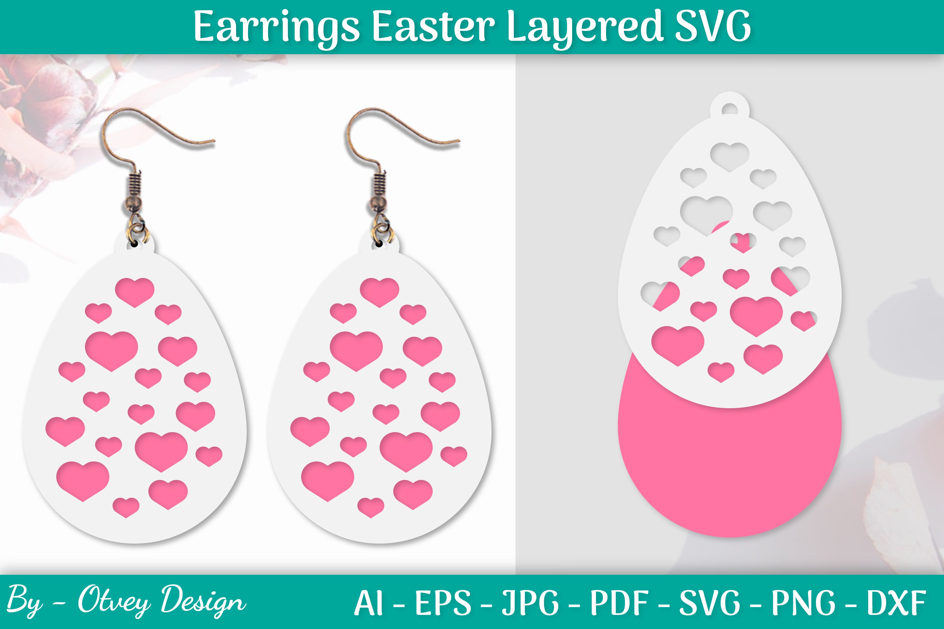 Earring Easter Egg SVG Bundle 19 - CraftNest - Digital Crafting and Art