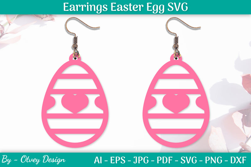 Earring Easter Egg SVG Bundle 10 - CraftNest - Digital Crafting and Art