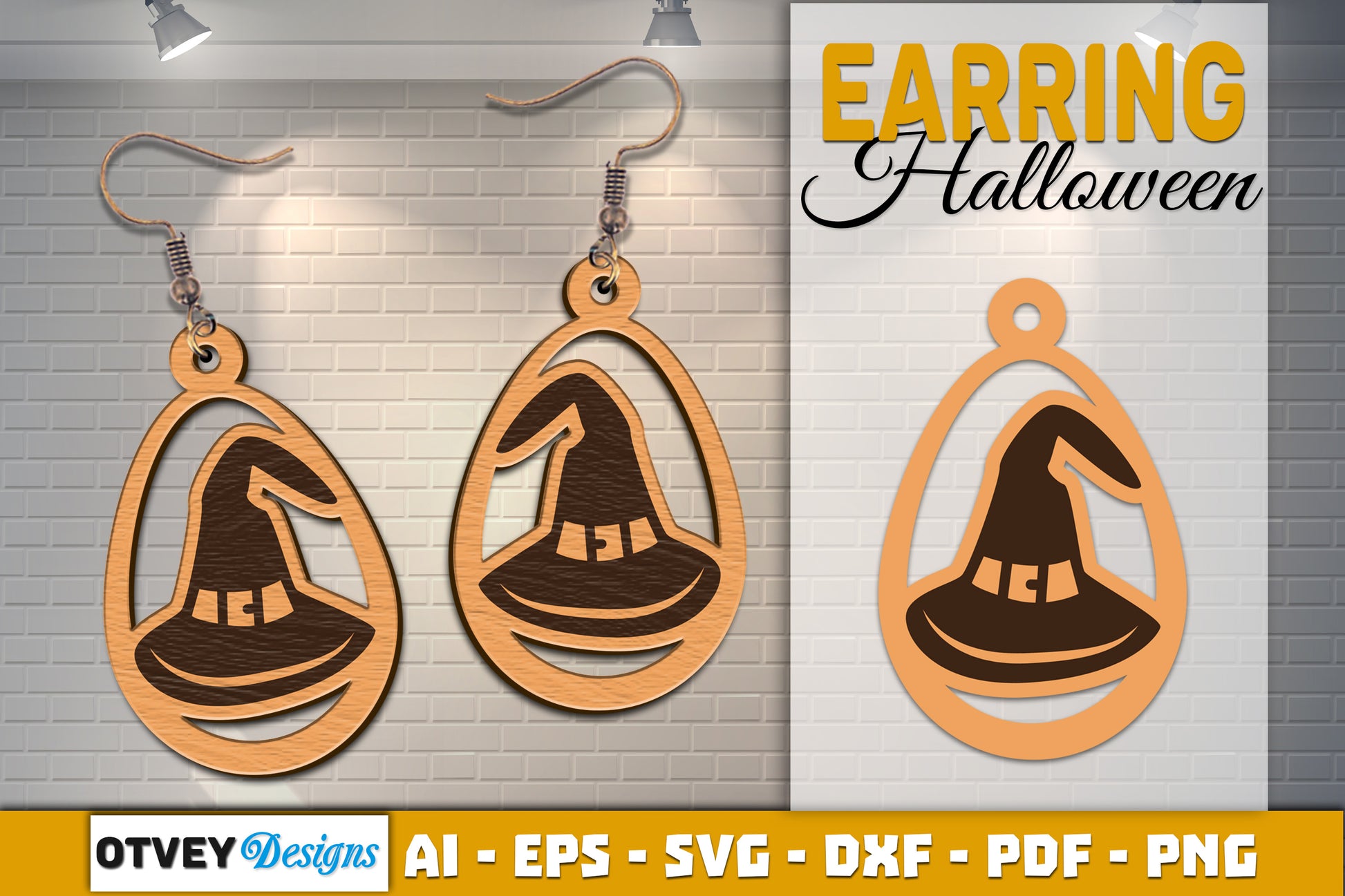 Earring Halloween Lasercut SVG Bundle 2501 - CraftNest - Digital Crafting and Art