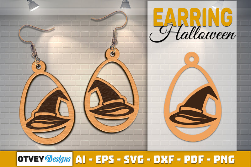 Earring Halloween Lasercut SVG Bundle 1501 - CraftNest - Digital Crafting and Art