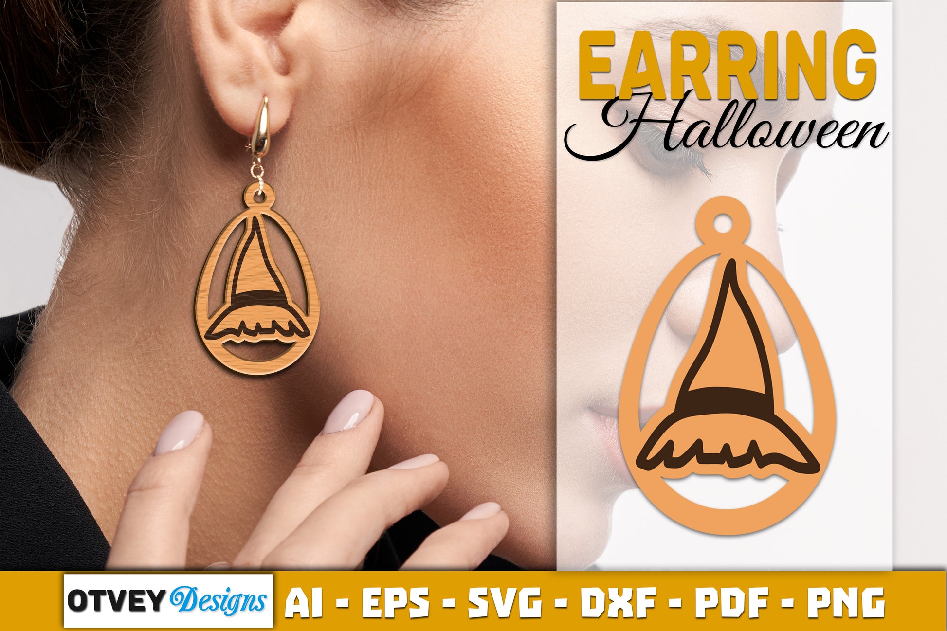Earring Halloween Lasercut SVG Bundle 1511 - CraftNest - Digital Crafting and Art
