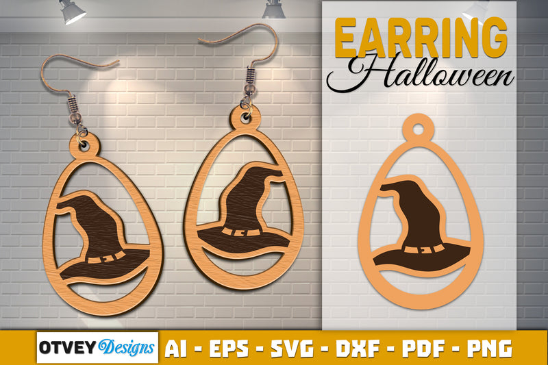 Earring Halloween Lasercut SVG Bundle 1521 - CraftNest - Digital Crafting and Art