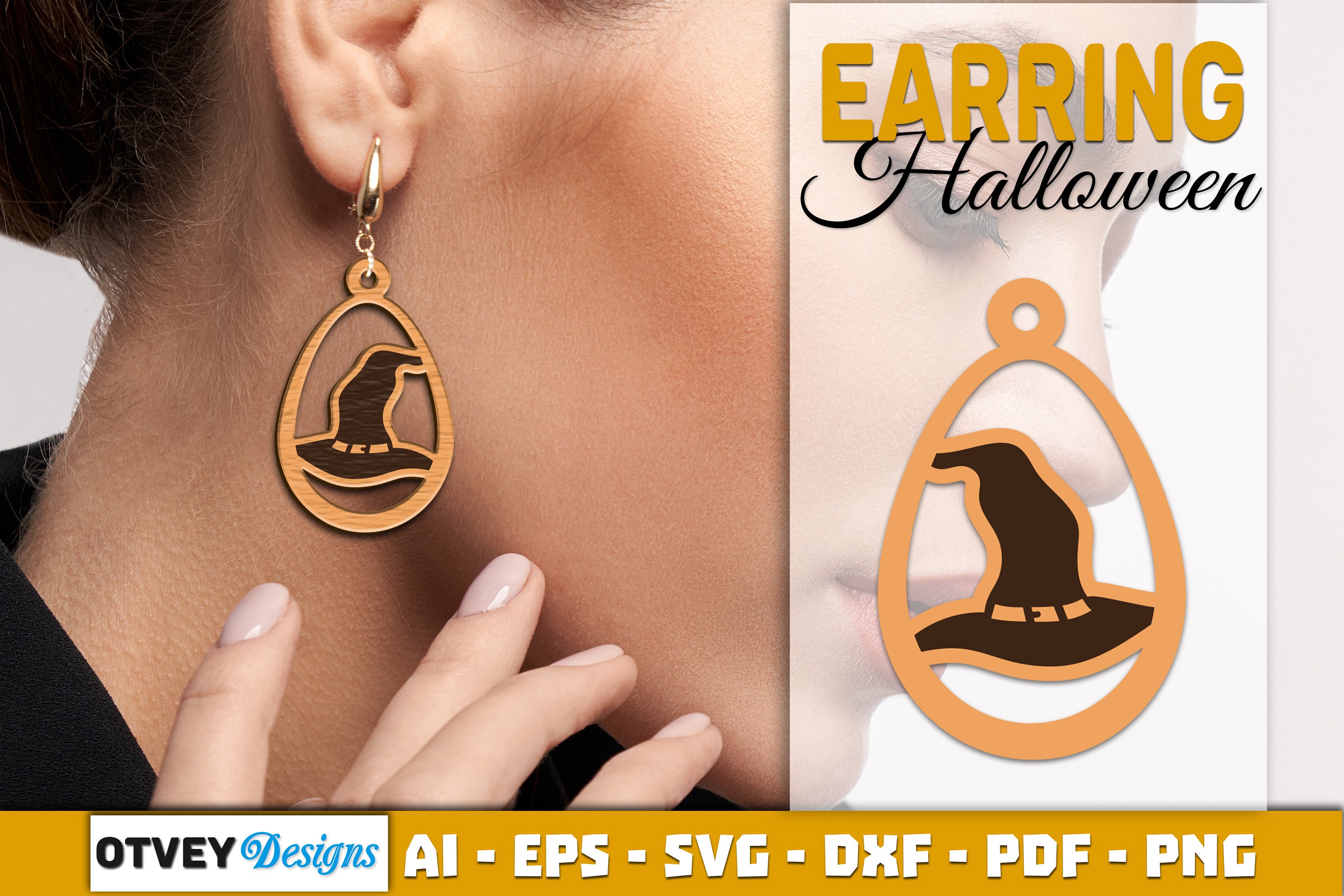 Earring Halloween Lasercut SVG Bundle 1521 - CraftNest - Digital Crafting and Art