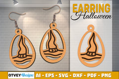 Earring Halloween Lasercut SVG Bundle 1541 - CraftNest - Digital Crafting and Art
