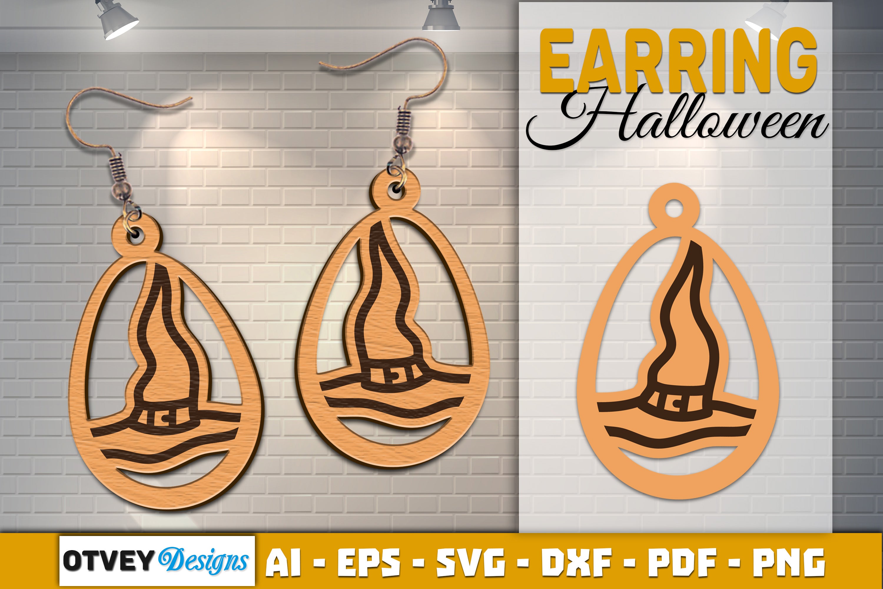 Earring Halloween Lasercut SVG Bundle 1541 - CraftNest - Digital Crafting and Art