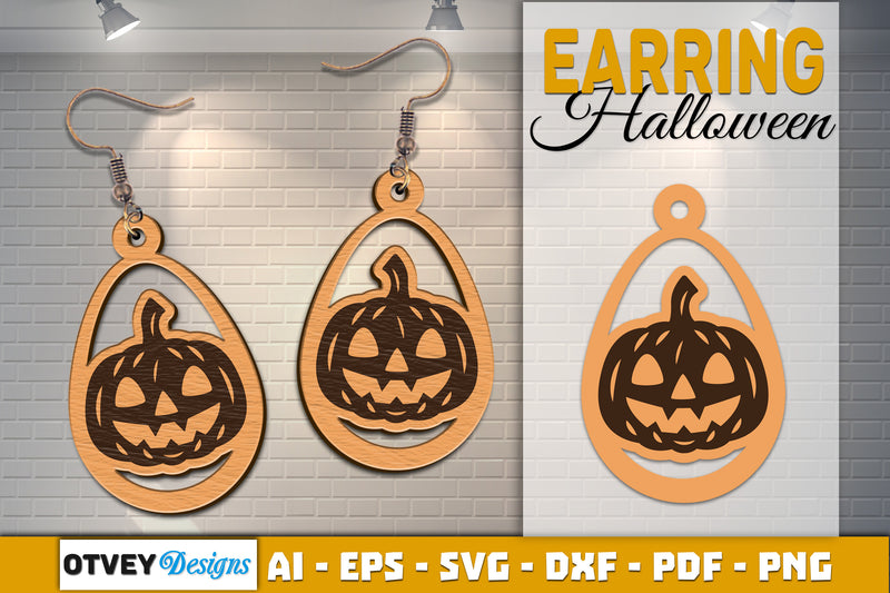 Earring Halloween Lasercut SVG Bundle 1551 - CraftNest - Digital Crafting and Art