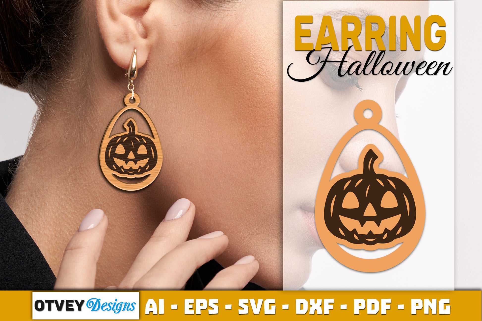 Earring Halloween Lasercut SVG Bundle 1551 - CraftNest - Digital Crafting and Art