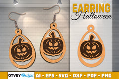 Earring Halloween Lasercut SVG Bundle 1571 - CraftNest - Digital Crafting and Art