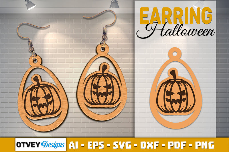 Earring Halloween Lasercut SVG Bundle 1591 - CraftNest - Digital Crafting and Art