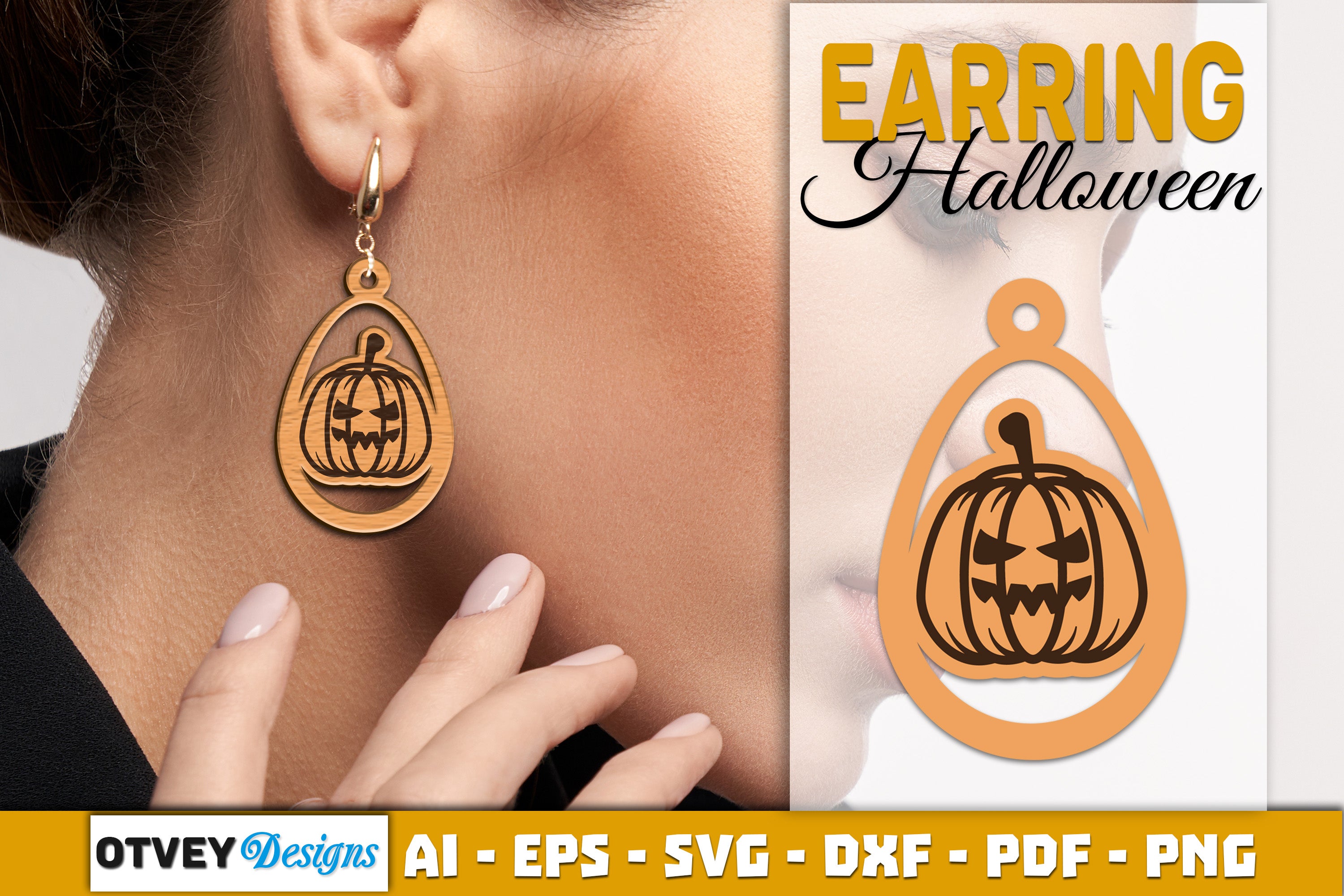 Earring Halloween Lasercut SVG Bundle 1591 - CraftNest - Digital Crafting and Art
