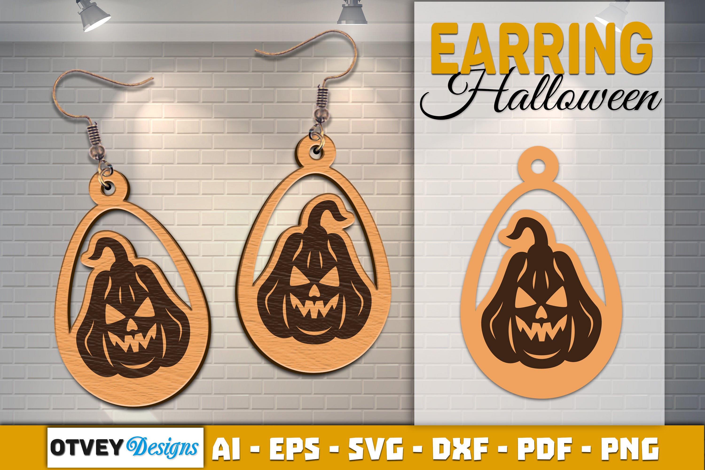 Earring Halloween Lasercut SVG Bundle 1601 - CraftNest - Digital Crafting and Art