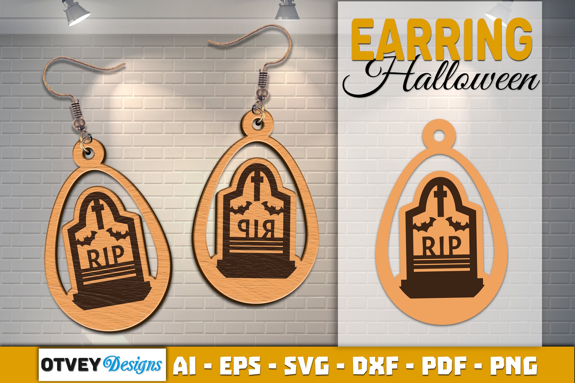 Earring Halloween Lasercut SVG Bundle 1611 - CraftNest - Digital Crafting and Art