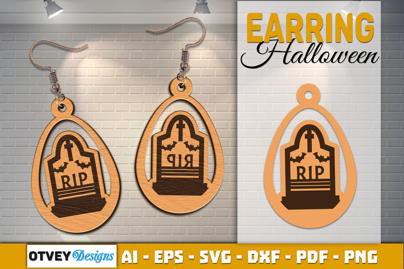 Earring Halloween Lasercut SVG Bundle 1611 - CraftNest - Digital Crafting and Art