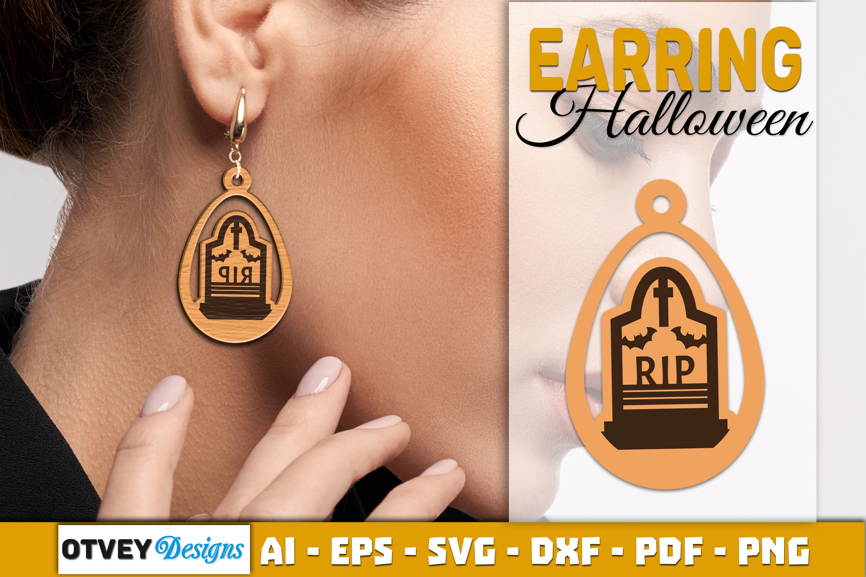 Earring Halloween Lasercut SVG Bundle 1611 - CraftNest - Digital Crafting and Art