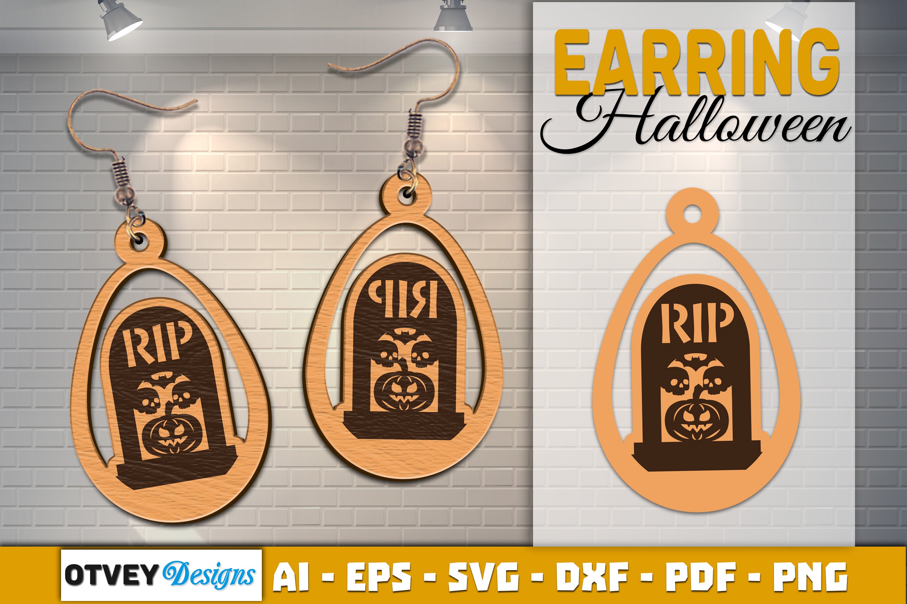 Earring Halloween Lasercut SVG Bundle 1621 - CraftNest - Digital Crafting and Art