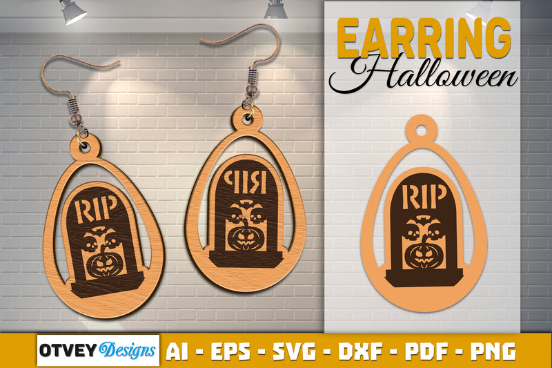 Earring Halloween Lasercut SVG Bundle 1621 - CraftNest - Digital Crafting and Art