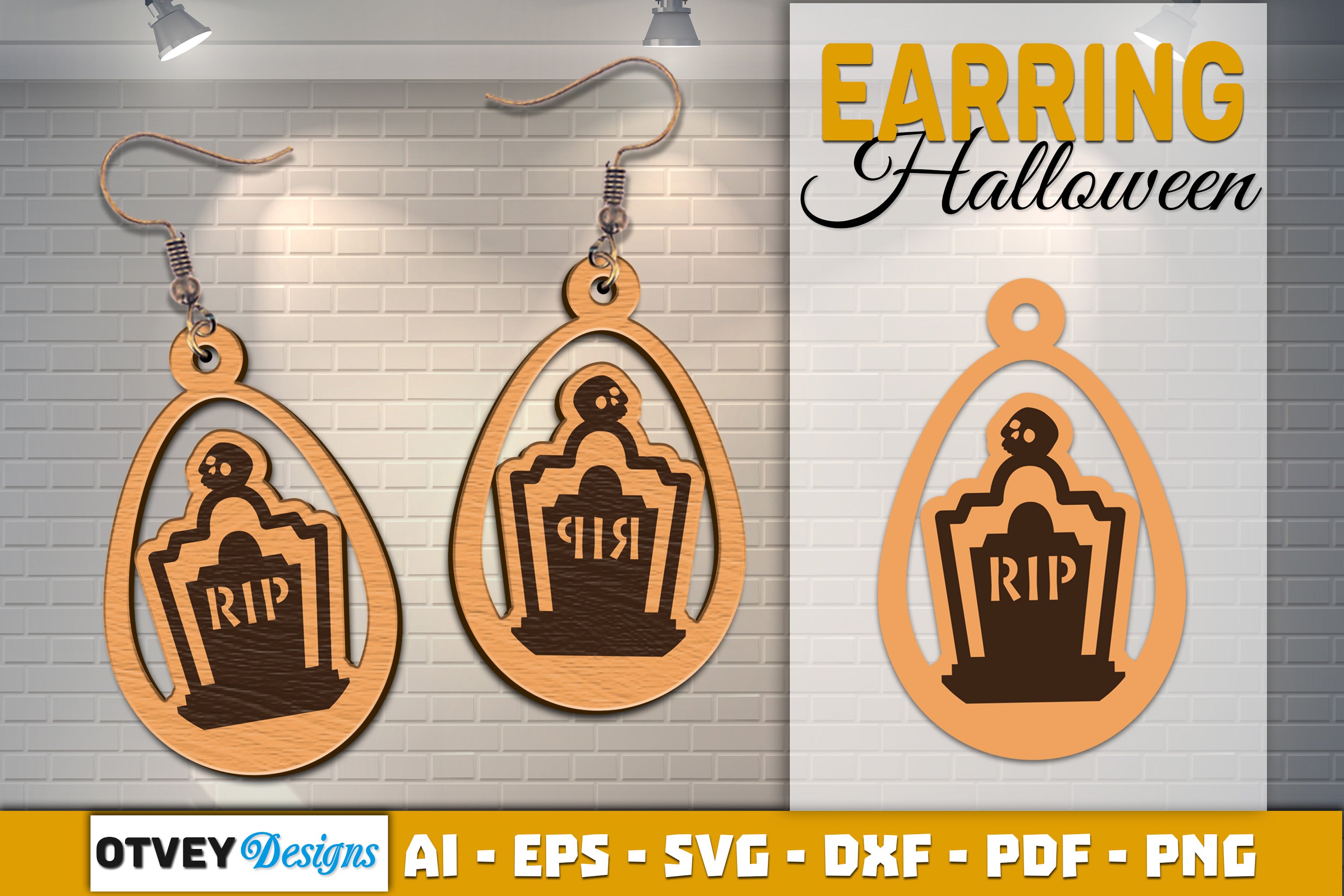 Earring Halloween Lasercut SVG Bundle