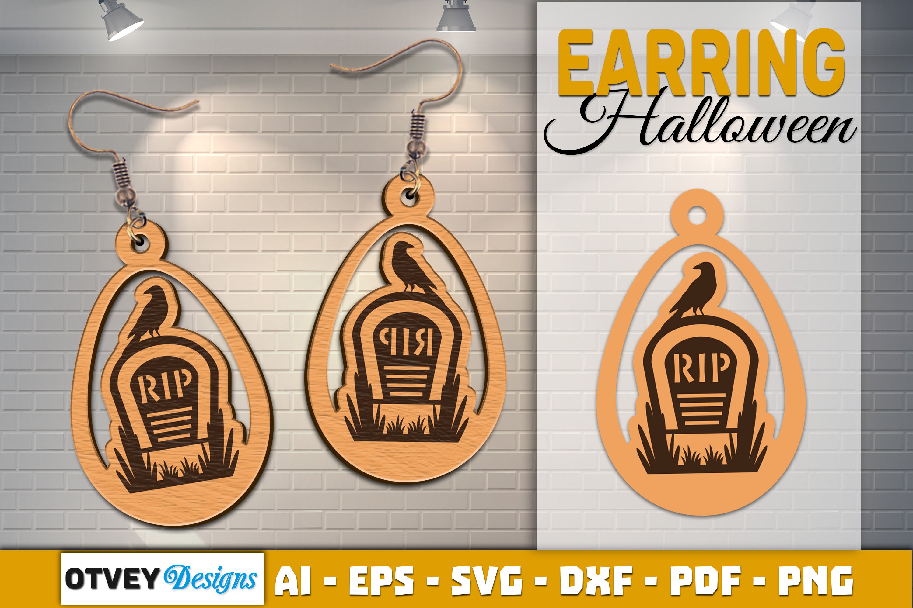 Earring Halloween Lasercut SVG Bundle