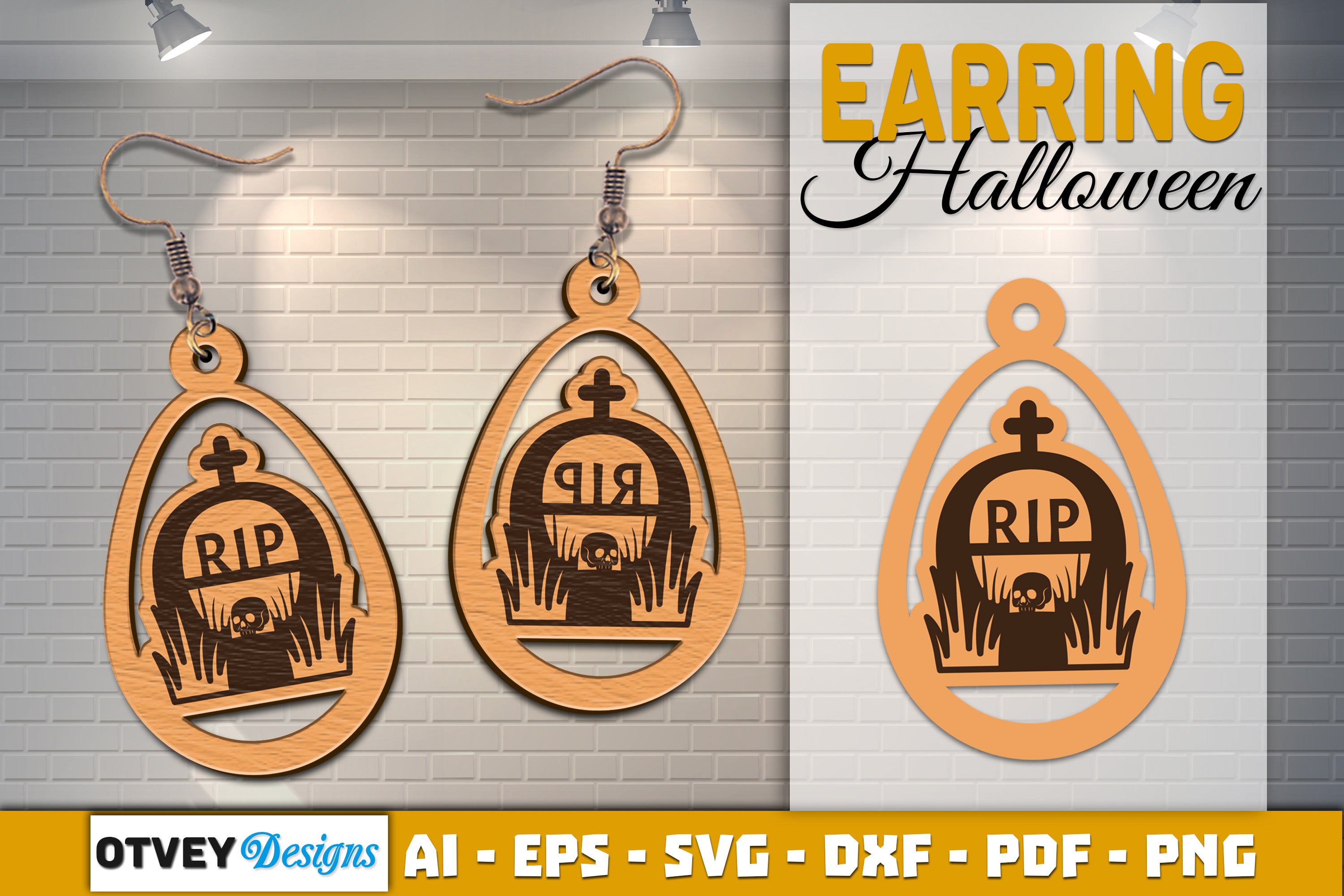 Earring Halloween Lasercut SVG Bundle