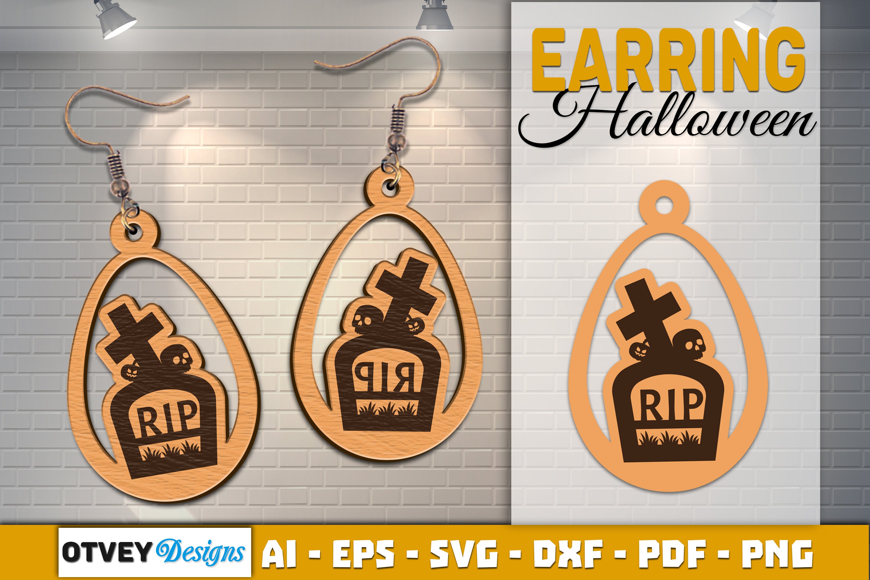 Earring Halloween Lasercut SVG Bundle