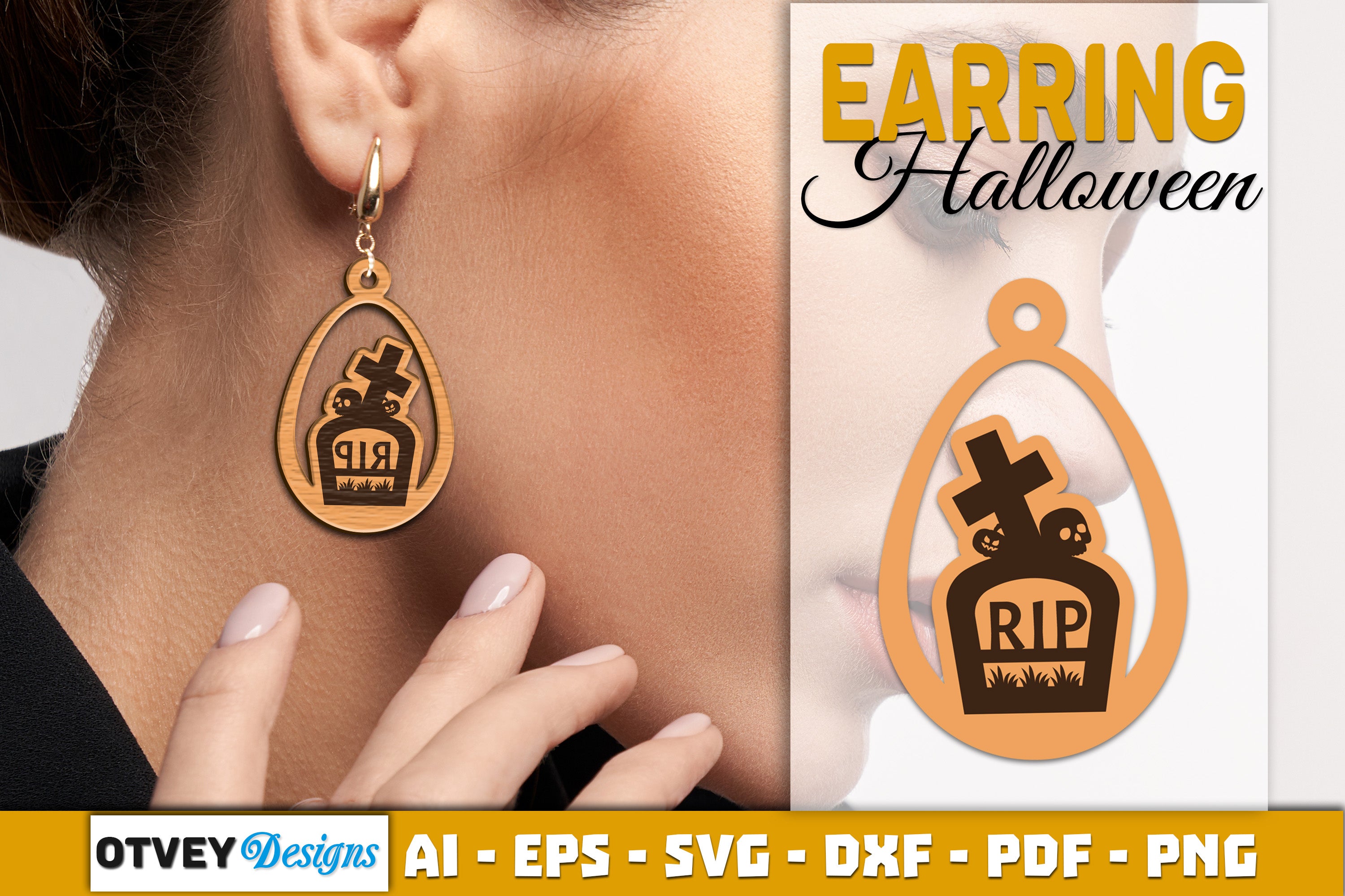 Earring Halloween Lasercut SVG Bundle