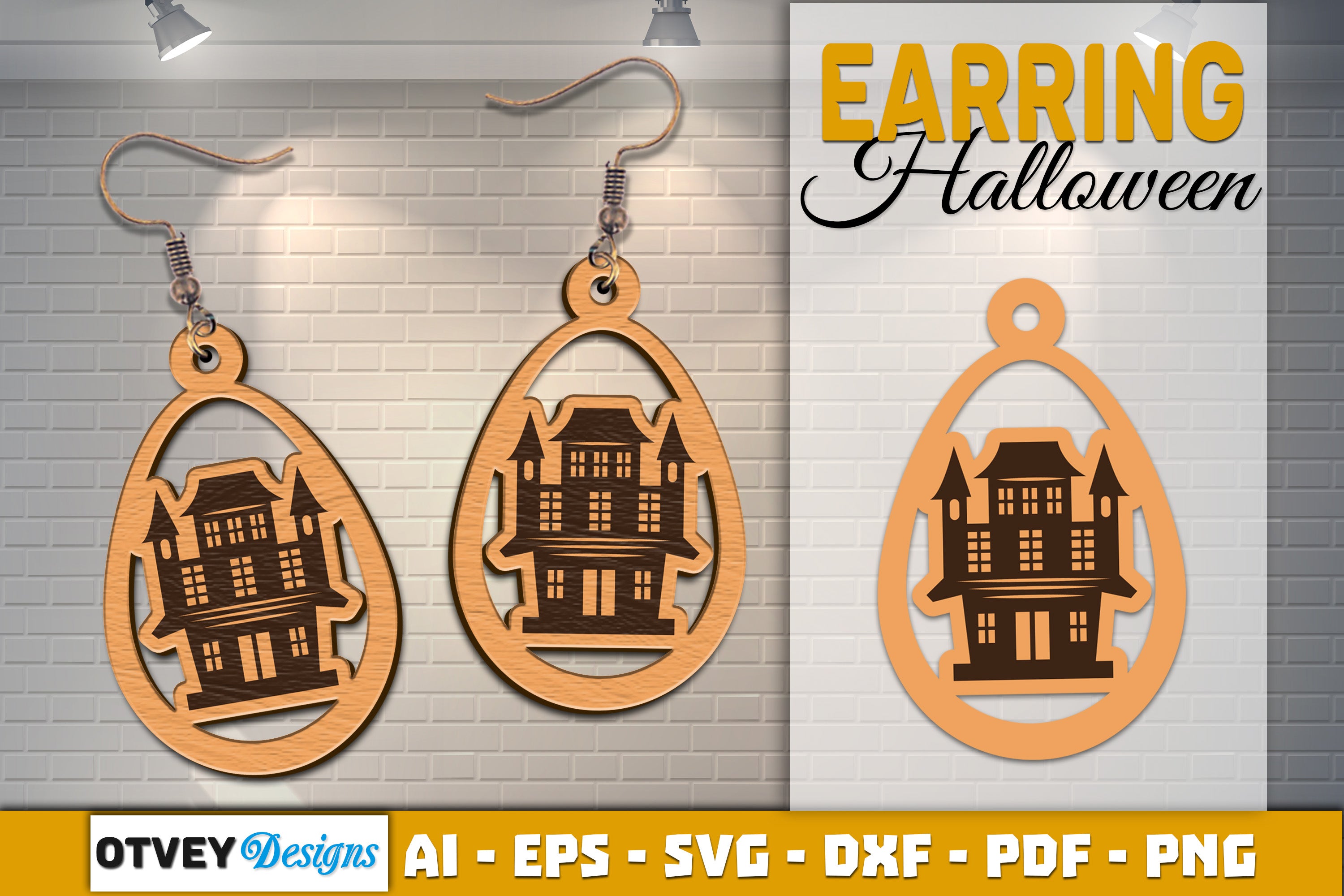 Earring Halloween Lasercut SVG Bundle